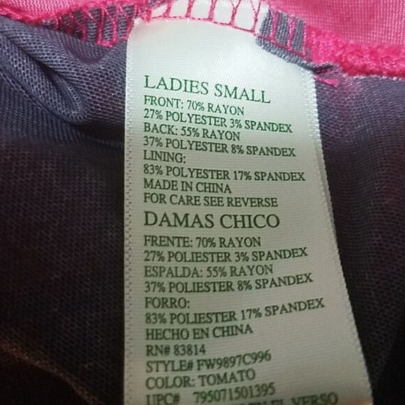 Tangerine Pink Tank Top (Small) - Picture 6 of 6